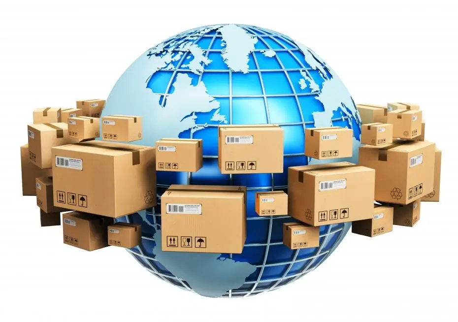 Global fulfillment service with packages around the world